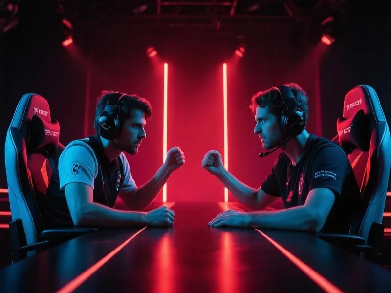 电竞选手赛场博弈